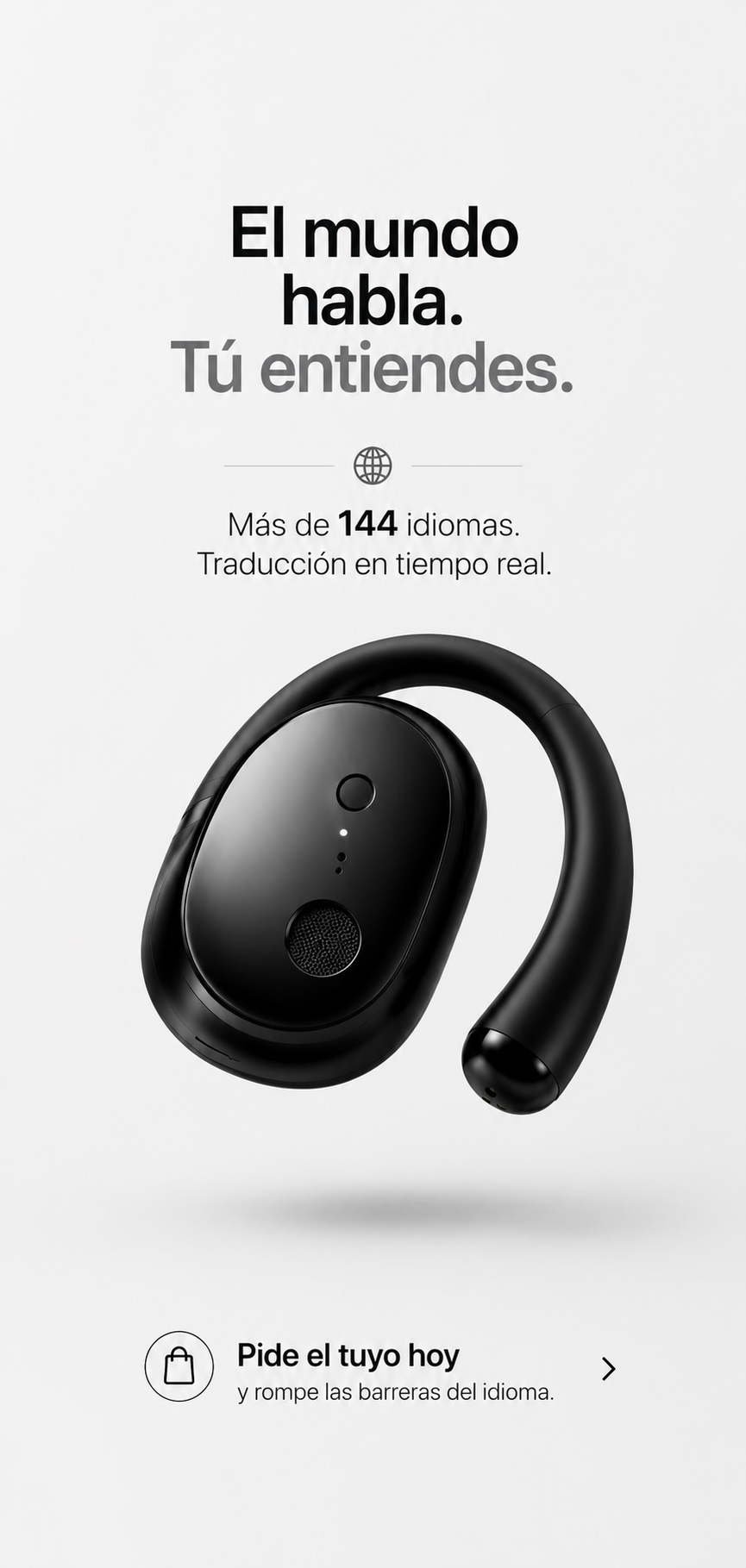 Audífonos Traductores Inteligentes +144 Idiomas – Traducción en Tiempo Real en tus Oídos + Obsequio